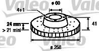 Disc frana OPEL ASTRA G Hatchback (F48, F08) (1998 - 2009) VALEO 186592 piesa NOUA