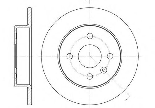 Disc frana OPEL ASTRA G Hatchback (F48, F08) (1998 - 2009) REMSA 6570.00 piesa NOUA