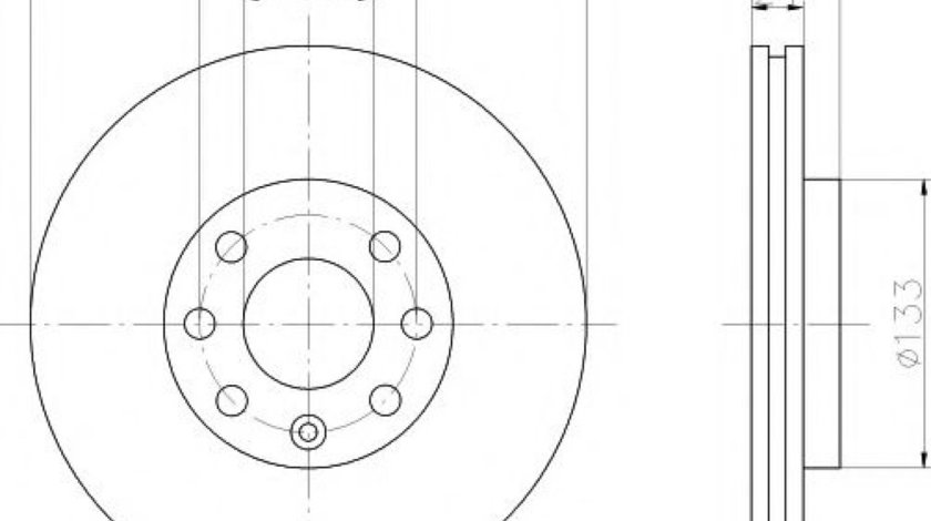 Disc frana OPEL ASTRA G Limuzina (F69) (1998 - 2009) HELLA PAGID 8DD 355 106-051 piesa NOUA