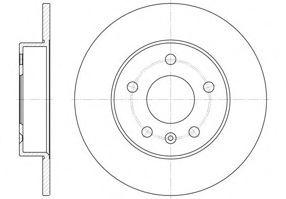 Disc frana OPEL ASTRA G Limuzina (F69) (1998 - 2009) REMSA 6578.00 piesa NOUA
