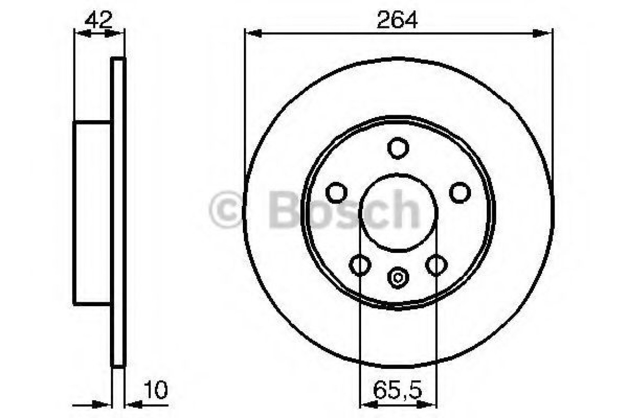 Disc frana OPEL ASTRA H Combi (L35) (2004 - 2016) BOSCH 0 986 478 884 piesa NOUA