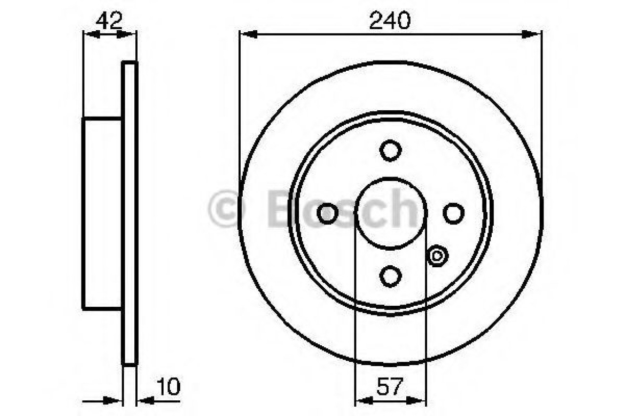 Disc frana OPEL ASTRA H GTC (L08) (2005 - 2016) BOSCH 0 986 478 882 piesa NOUA