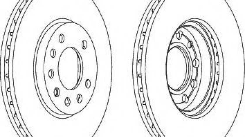 Disc frana OPEL ASTRA H GTC (L08) (2005 - 2016) FERODO DDF1042 piesa NOUA