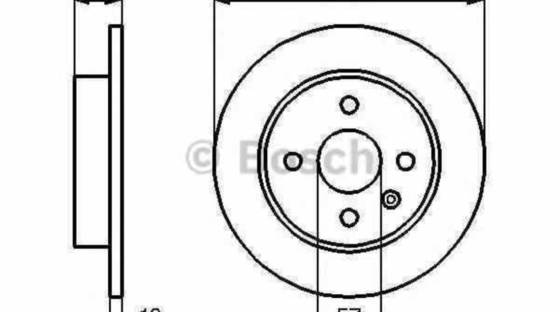 Disc frana OPEL ASTRA H GTC L08 BOSCH 0 986 478 882