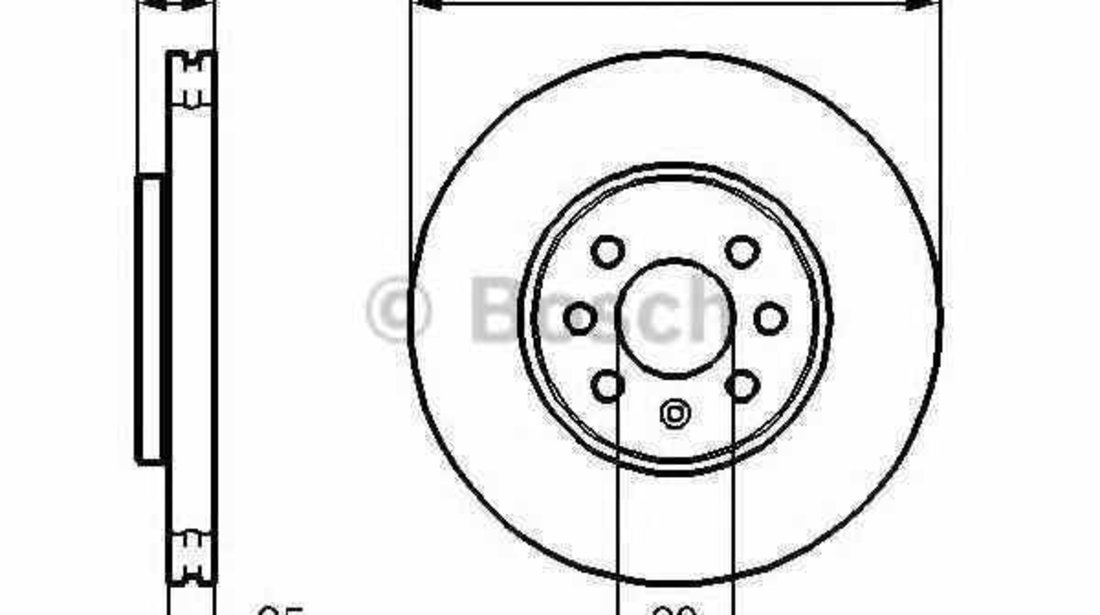 Disc frana OPEL ASTRA H GTC L08 BOSCH 0 986 479 B68