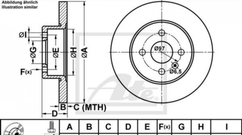 Disc frana Opel ASTRA H TwinTop (L67) 2005-2016 #2 08982610