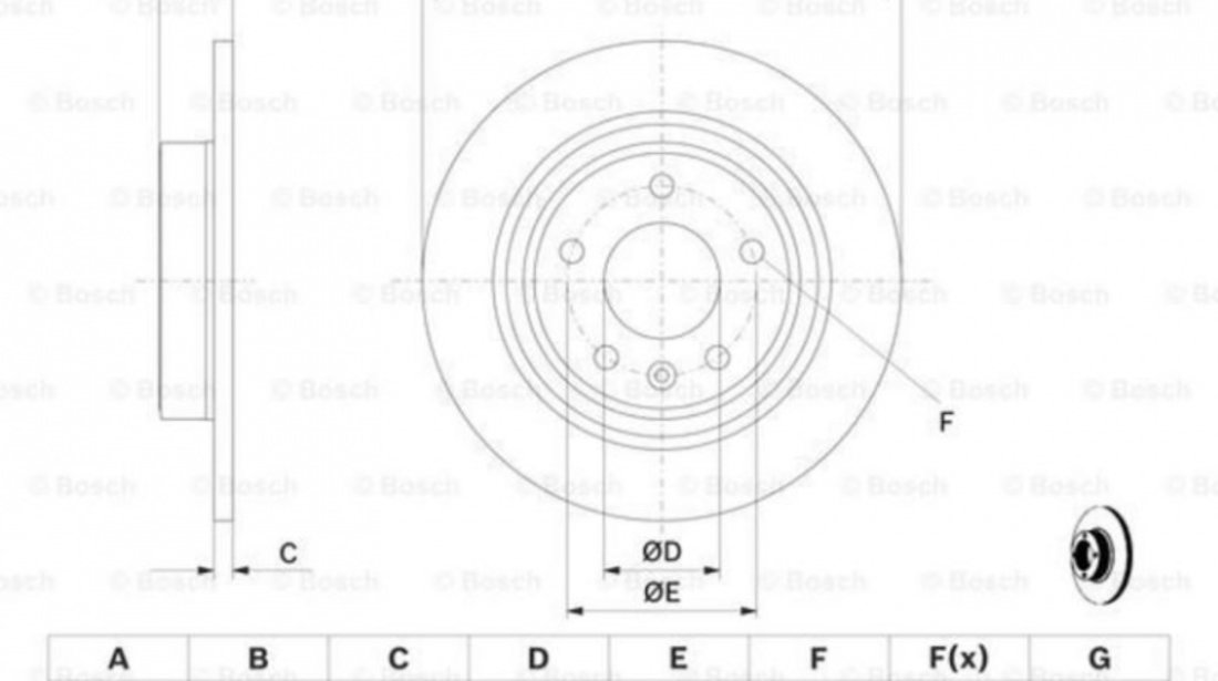 Disc frana Opel ASTRA J 2009-2016 #3 08B35110