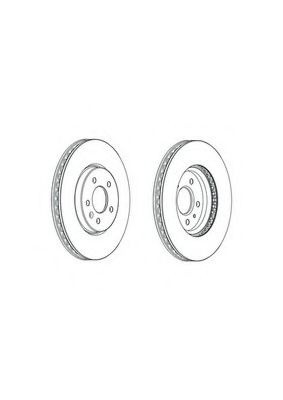 Disc frana OPEL ASTRA J (2009 - 2016) FERODO DDF2191C-1 piesa NOUA