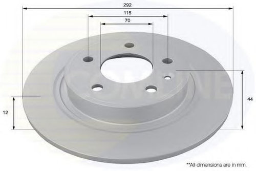 Disc frana OPEL ASTRA J GTC (2011 - 2016) COMLINE ADC1154 piesa NOUA