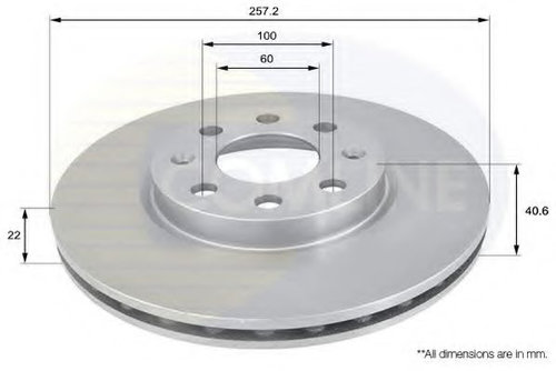 Disc frana OPEL ASTRA J Limuzina (2012 - 2016) COMLINE ADC1138V piesa NOUA
