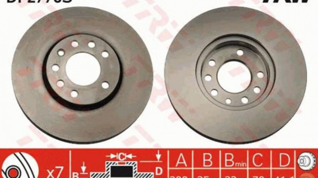 Disc frana Opel CALIBRA A (85_) 1990-1997 #3 09699710