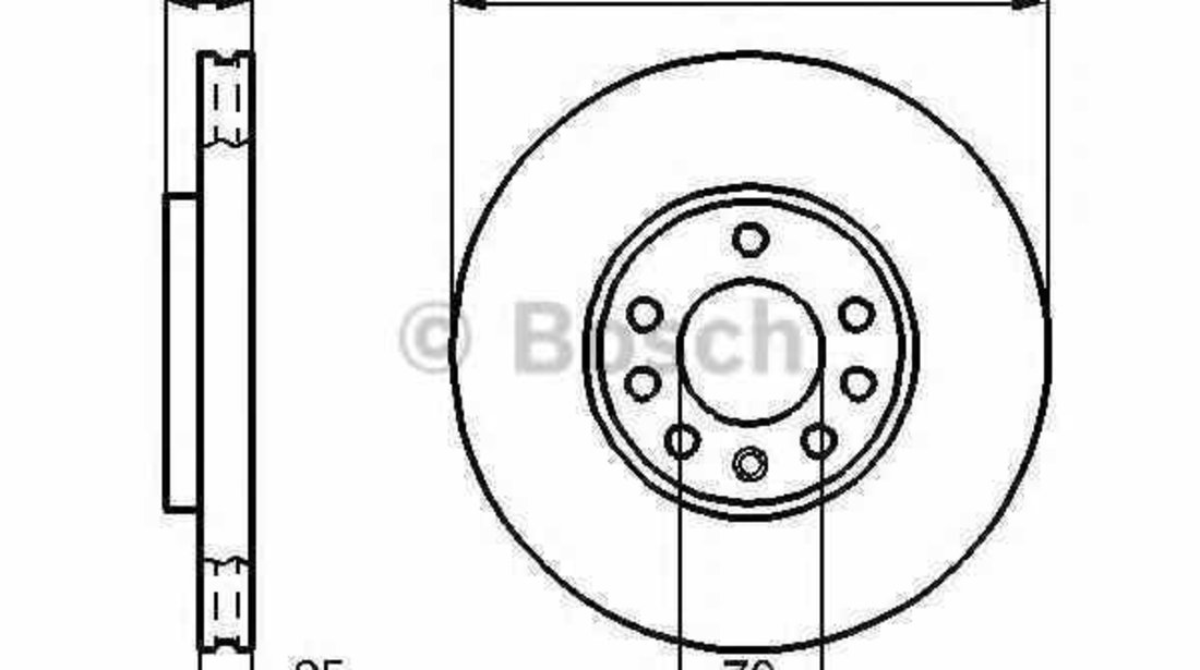 Disc frana OPEL CALIBRA A 85 BOSCH 0 986 478 588