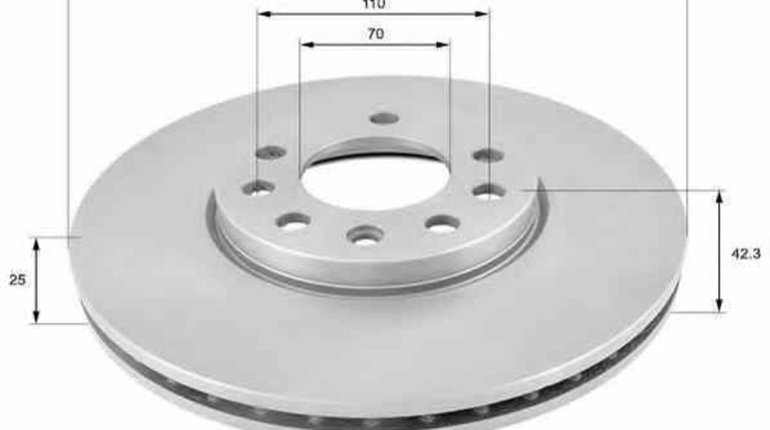 Disc frana OPEL CALIBRA A 85 COMLINE ADC1107V