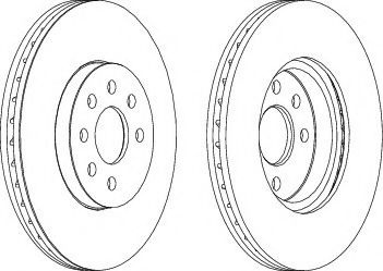 Disc frana OPEL COMBO Combi (2001 - 2016) FERODO DDF1236 piesa NOUA