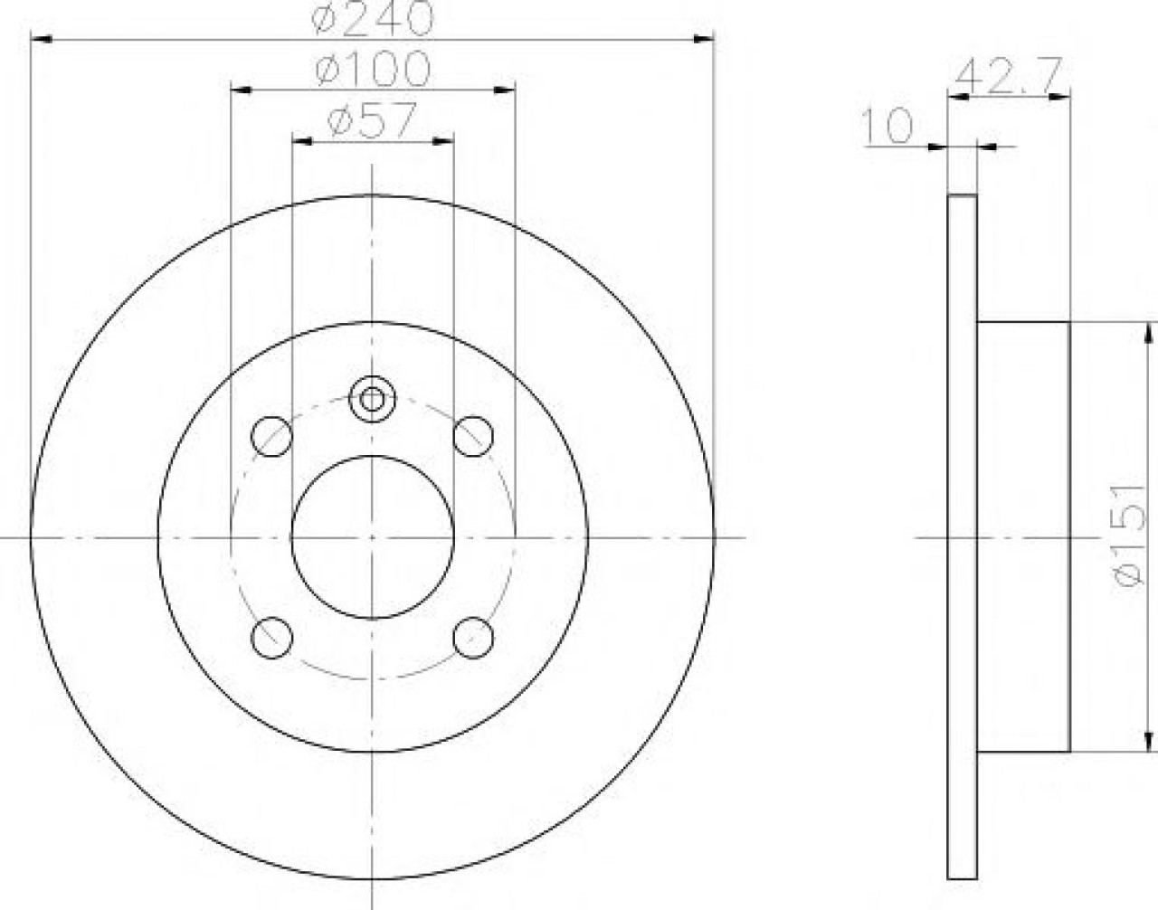 Disc frana OPEL COMBO Combi (2001 - 2016) TEXTAR 92092003 piesa NOUA