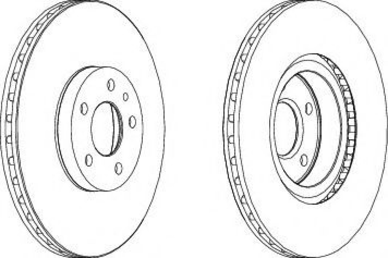 Disc frana OPEL COMBO Combi (X12) (2012 - 2016) FERODO DDF156 piesa NOUA