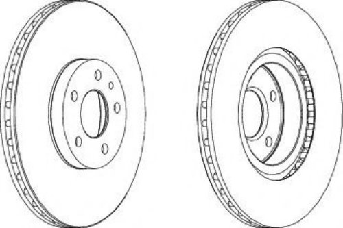 Disc frana OPEL COMBO Combi (X12) (2012 - 2016) FERODO DDF156 piesa NOUA