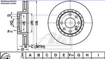 Disc frana OPEL CORSA B (73, 78, 79) (1993 - 2002)...