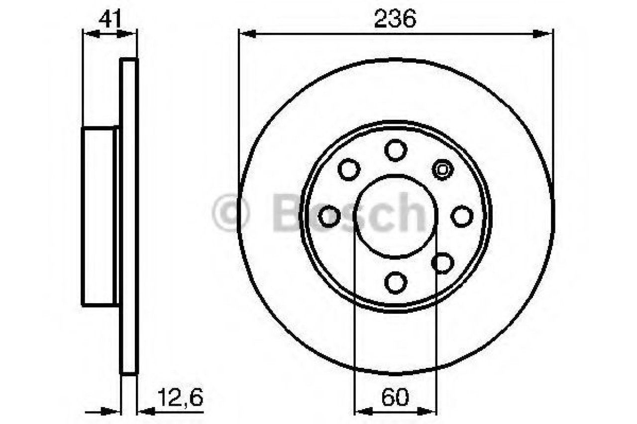 Disc frana OPEL CORSA B (73, 78, 79) (1993 - 2002) BOSCH 0 986 479 B20 piesa NOUA