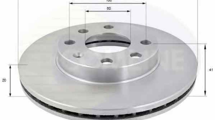 Disc frana OPEL CORSA B 73 78 79 COMLINE ADC1008V