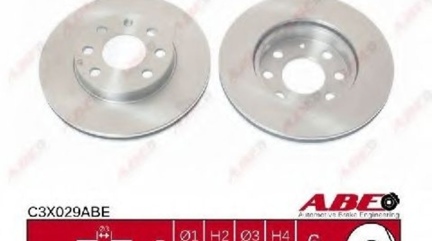 Disc frana OPEL CORSA C (F08, F68) (2000 - 2009) ABE C3X029ABE piesa NOUA