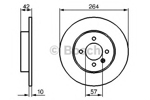 Disc frana OPEL CORSA C (F08, F68) (2000 - 2009) BOSCH 0 986 479 B85 piesa NOUA