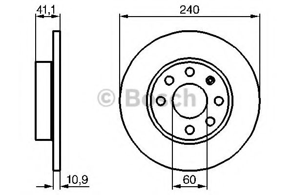 Disc frana OPEL CORSA C (F08, F68) (2000 - 2009) BOSCH 0 986 479 189 piesa NOUA