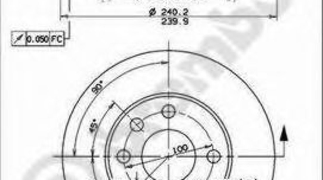 Disc frana OPEL CORSA C (F08, F68) (2000 - 2009) BREMBO 09.8635.75 piesa NOUA