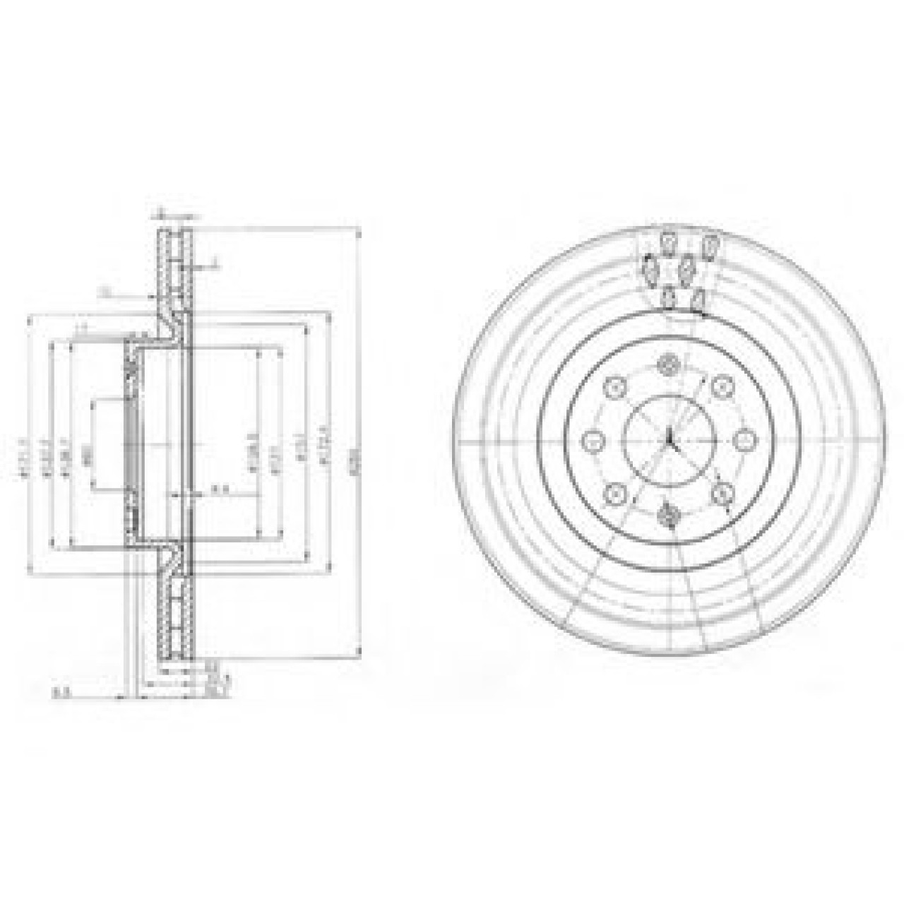 Disc frana OPEL CORSA C (F08, F68) (2000 - 2009) DELPHI BG3944 piesa NOUA
