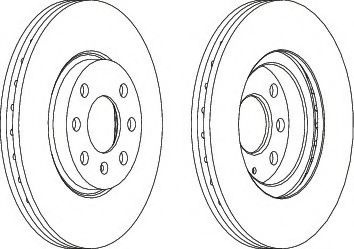 Disc frana OPEL CORSA C (F08, F68) (2000 - 2009) FERODO DDF1131 piesa NOUA