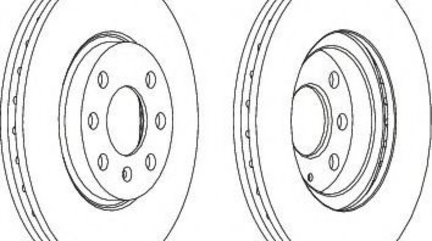 Disc frana OPEL CORSA C (F08, F68) (2000 - 2009) FERODO DDF1131 piesa NOUA