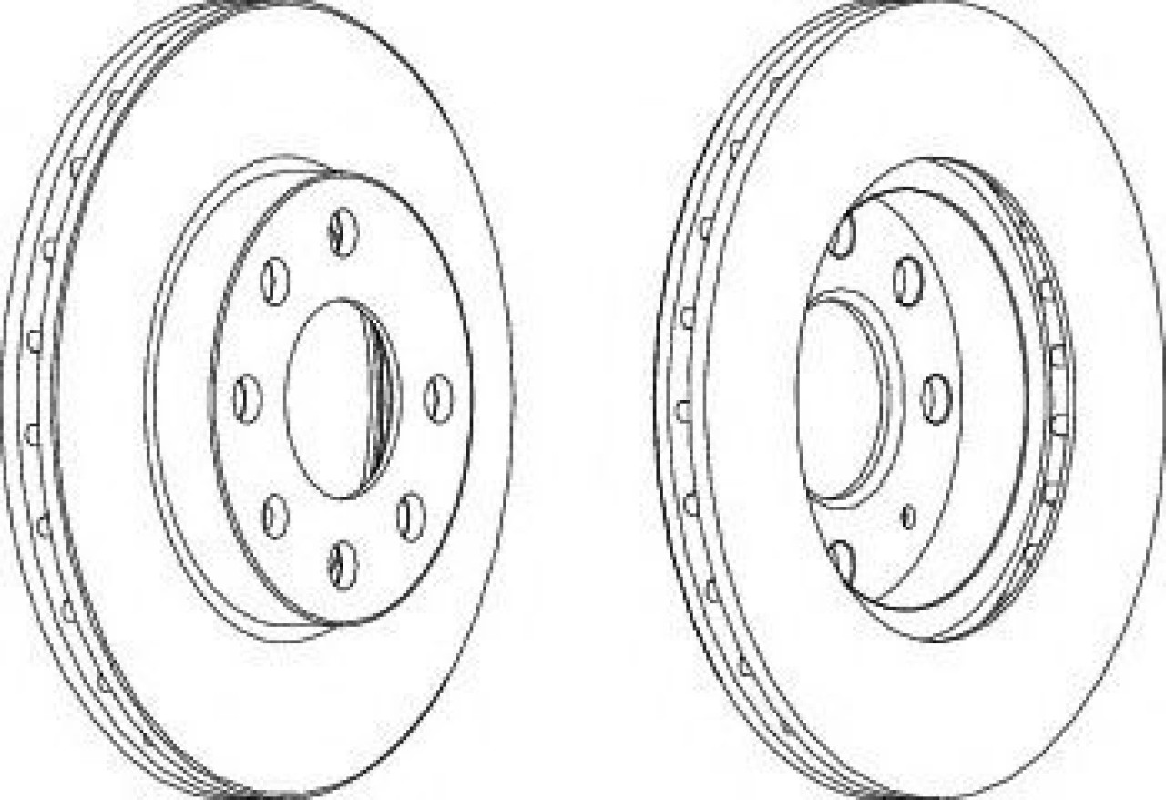 Disc frana OPEL CORSA C (F08, F68) (2000 - 2009) FERODO DDF1130C piesa NOUA