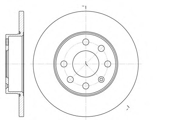 Disc frana OPEL CORSA C (F08, F68) (2000 - 2009) REMSA 6664.00 piesa NOUA