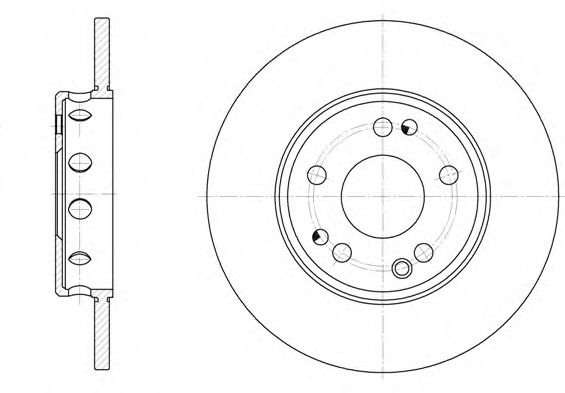 Disc frana OPEL CORSA C (F08, F68) (2000 - 2009) REMSA 6059.00 piesa NOUA