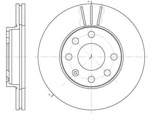 Disc frana OPEL CORSA C (F08, F68) (2000 - 2009) REMSA 6061.10 piesa NOUA