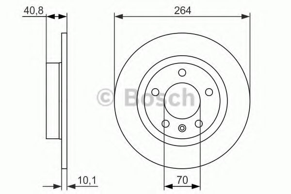 Disc frana OPEL CORSA D (2006 - 2016) BOSCH 0 986 479 715 piesa NOUA