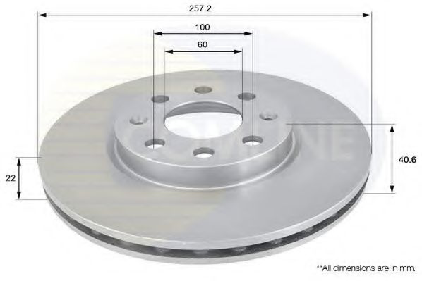 Disc frana OPEL CORSA D (2006 - 2016) COMLINE ADC1138V piesa NOUA
