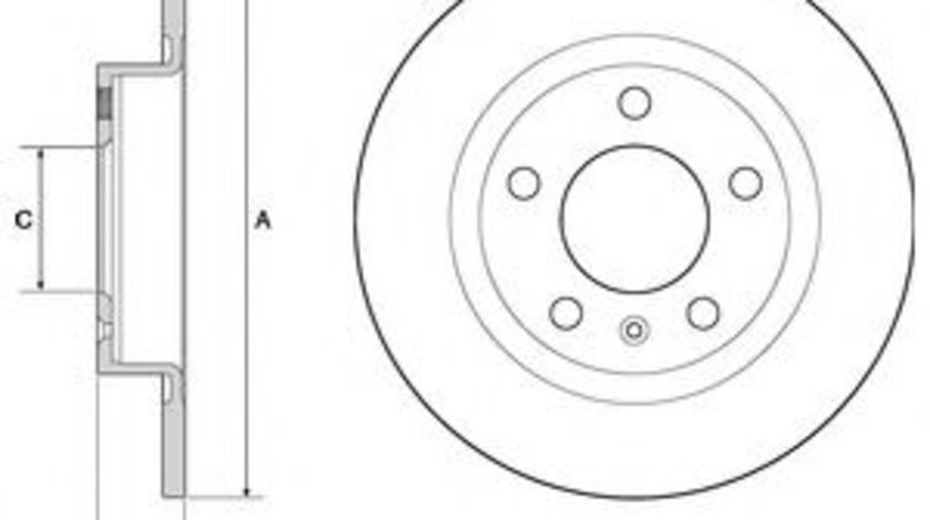 Disc frana OPEL CORSA D (2006 - 2016) DELPHI BG4675 piesa NOUA