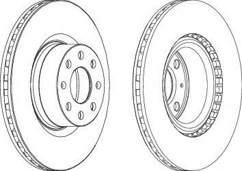 Disc frana OPEL CORSA D (2006 - 2016) FERODO DDF1298 piesa NOUA