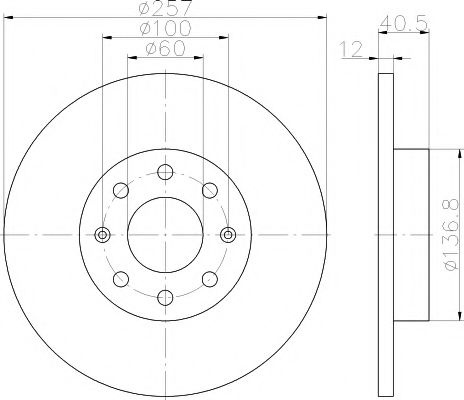 Disc frana OPEL CORSA D (2006 - 2016) TEXTAR 92164603 piesa NOUA