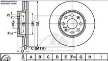 Disc frana OPEL CORSA E (2014 - 2016) ATE 24.0122-...