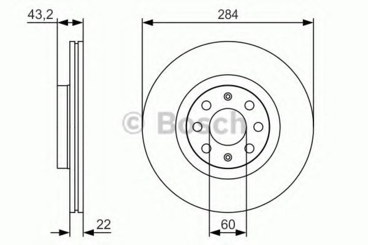 Disc frana OPEL CORSA E (2014 - 2016) BOSCH 0 986 479 S91 piesa NOUA