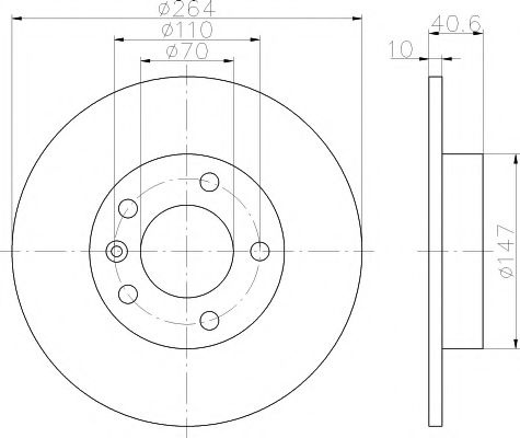 Disc frana OPEL CORSA E (2014 - 2016) TEXTAR 92186403 piesa NOUA
