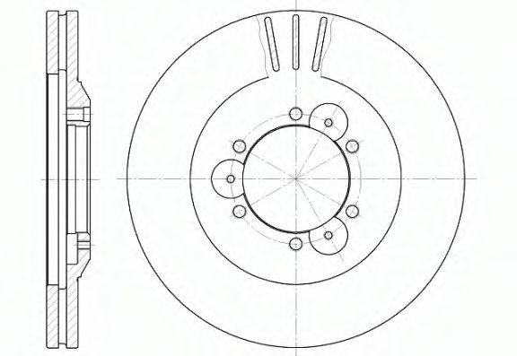 Disc frana OPEL FRONTERA A (5_MWL4) (1992 - 1998) REMSA 6560.10 piesa NOUA