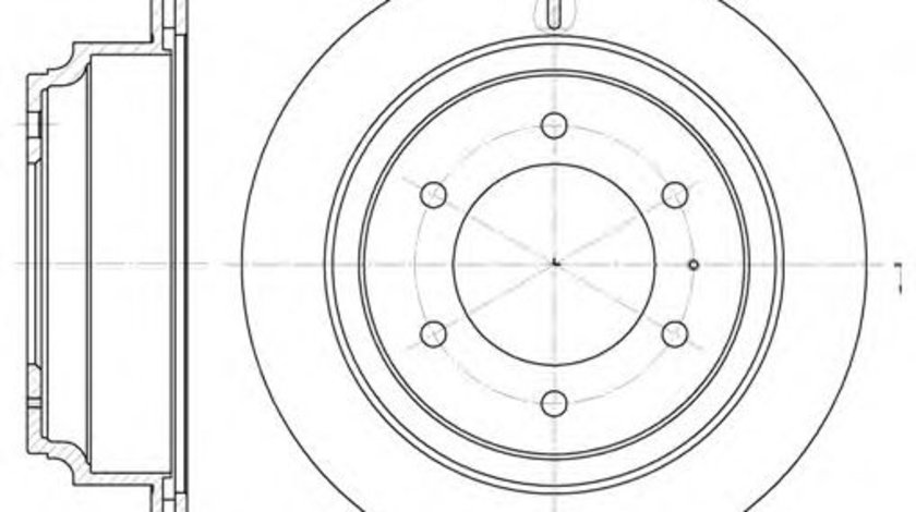 Disc frana OPEL FRONTERA A (5_MWL4) (1992 - 1998) REMSA 6515.10 piesa NOUA