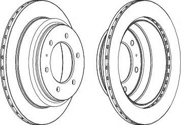 Disc frana OPEL FRONTERA A (5_MWL4) (1992 - 1998) FERODO DDF695 piesa NOUA