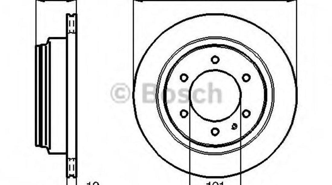 Disc frana OPEL FRONTERA B (6B) (1998 - 2016) BOSCH 0 986 478 496 piesa NOUA