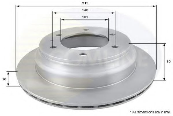 Disc frana OPEL FRONTERA B (6B) (1998 - 2016) COMLINE ADC0708V piesa NOUA