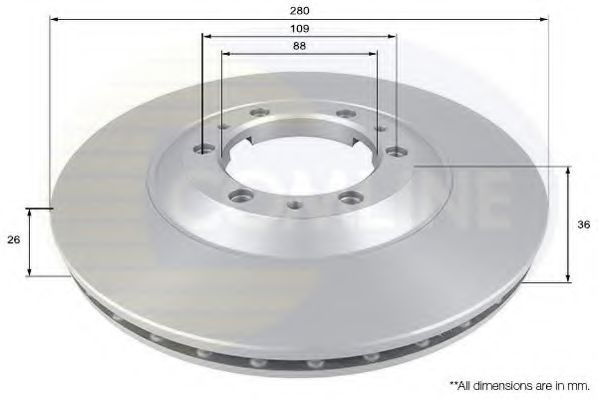 Disc frana OPEL FRONTERA B (6B) (1998 - 2016) COMLINE ADC0705V piesa NOUA