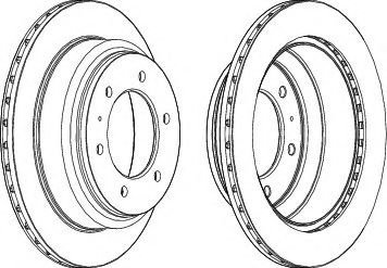 Disc frana OPEL FRONTERA B (6B) (1998 - 2016) FERODO DDF695 piesa NOUA